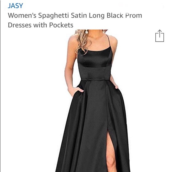 jasy | Dresses | Black Prom Dress Worn 